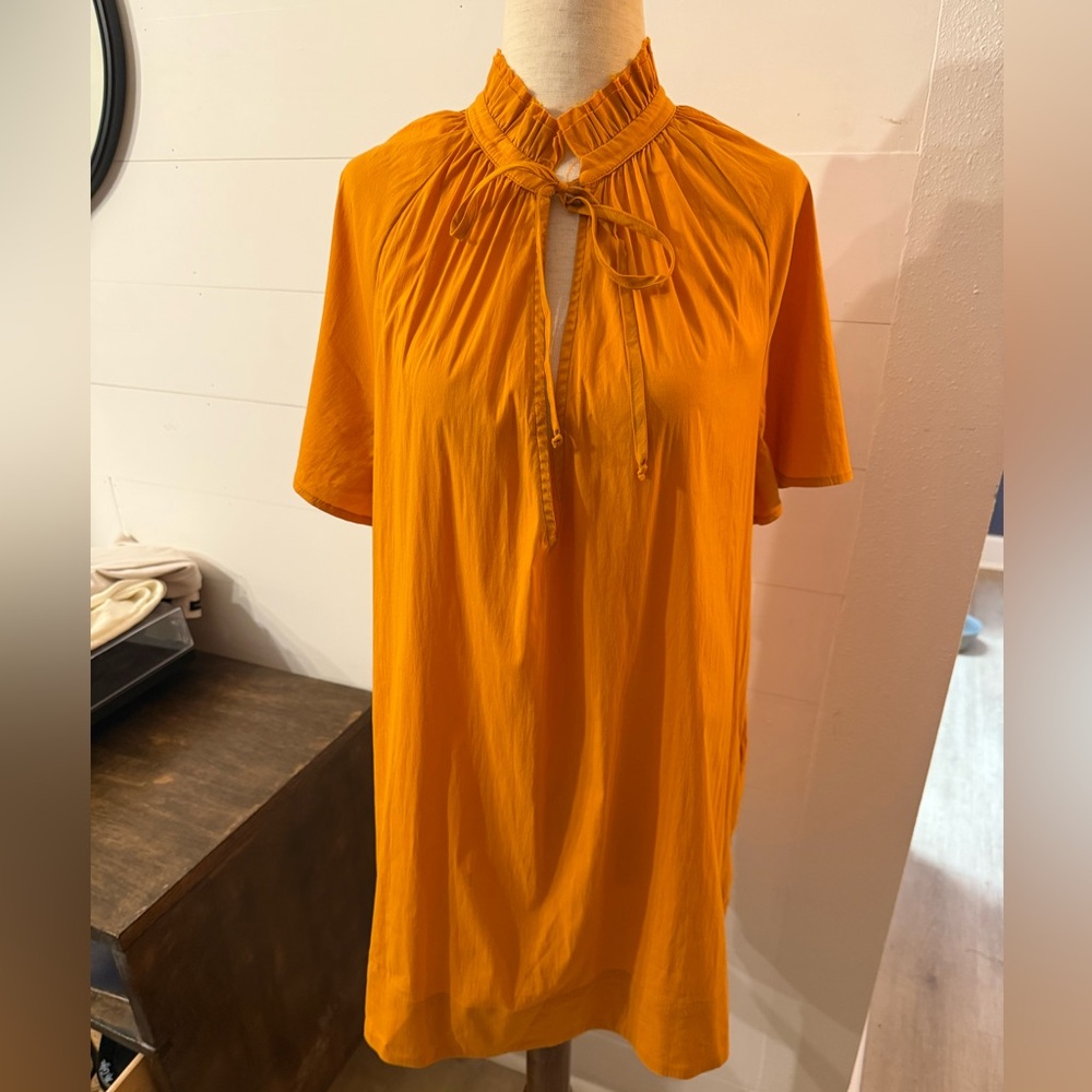 Secular Casual Mini Dress - Orange XS